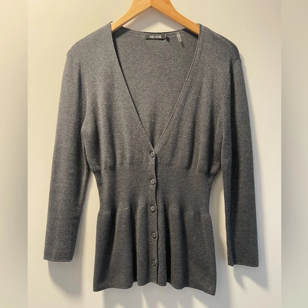 🚩Final Sale
 Nic+Zoe | Cotton Lyocell Buttoned Cardigan